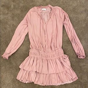 Pink ruffle dress